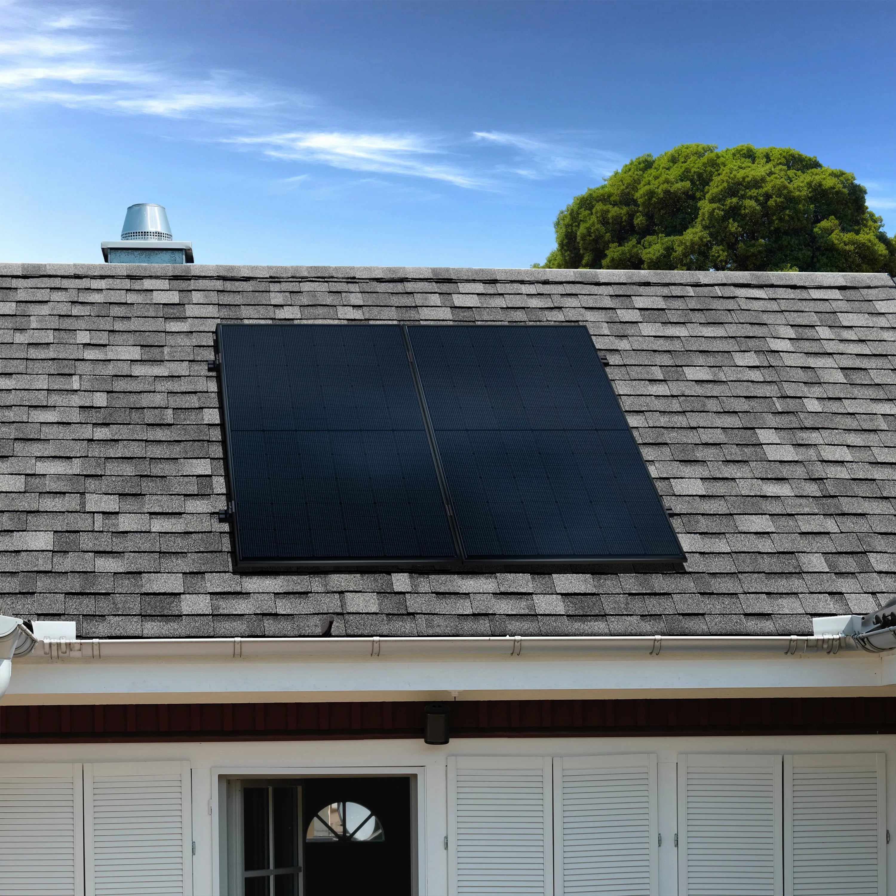 800 Watt Bitumendach Meyer Burger Balkonkraftwerk