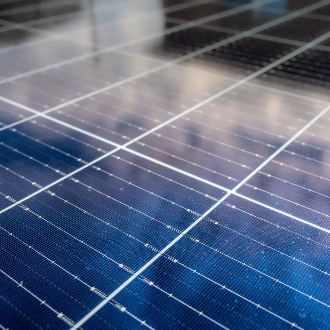 Solarmodul sauber Nahaufnahme