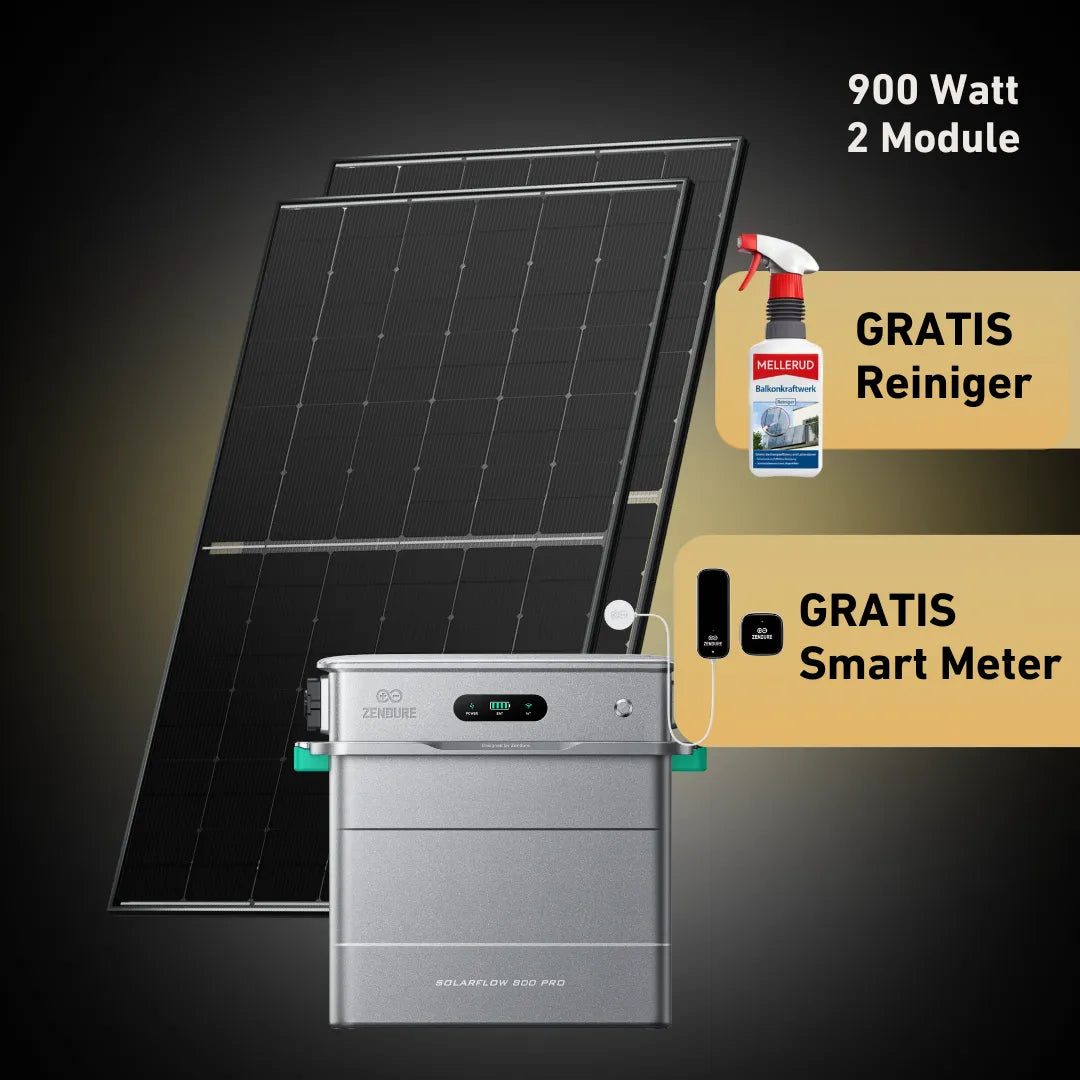 Basic 900 bifazial Pro (mit Zendure Solarflow 800 Pro)