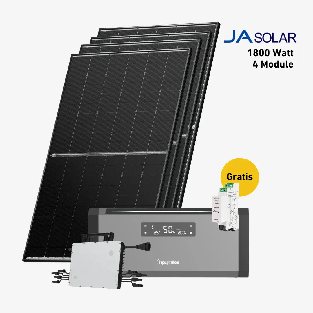 Basic 1800 bifazial Pro (mit Hoymiles HiBattery 1920 AC)
