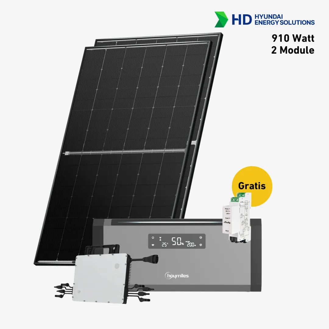 Basic 910 bifazial Pro (mit Hoymiles HiBattery 1920 AC)