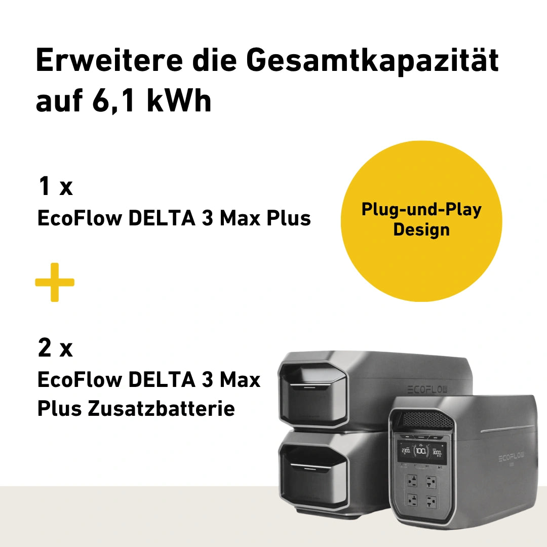 EcoFlow DELTA 3 Max Plus Zusatzbatterie