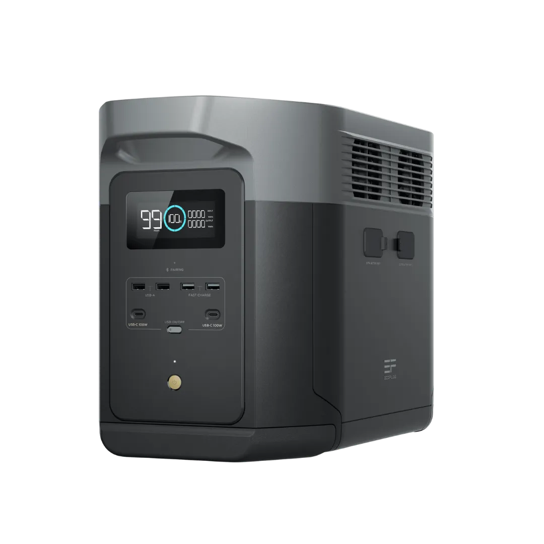 EcoFlow DELTA 2 Max Powerstation Ansicht links 45 Grad