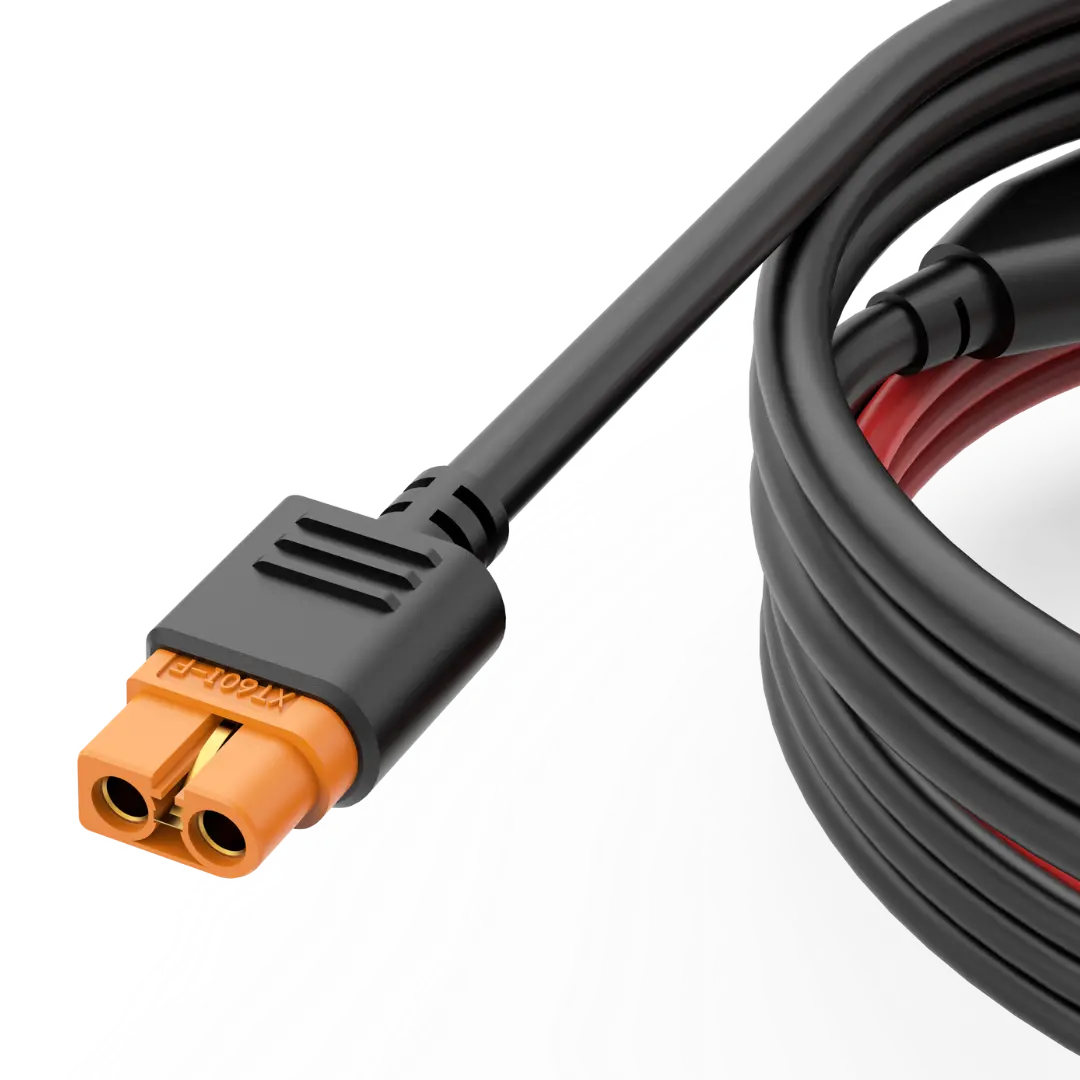 EcoFlow XT60 Solarkabel Detailfoto Anschluss