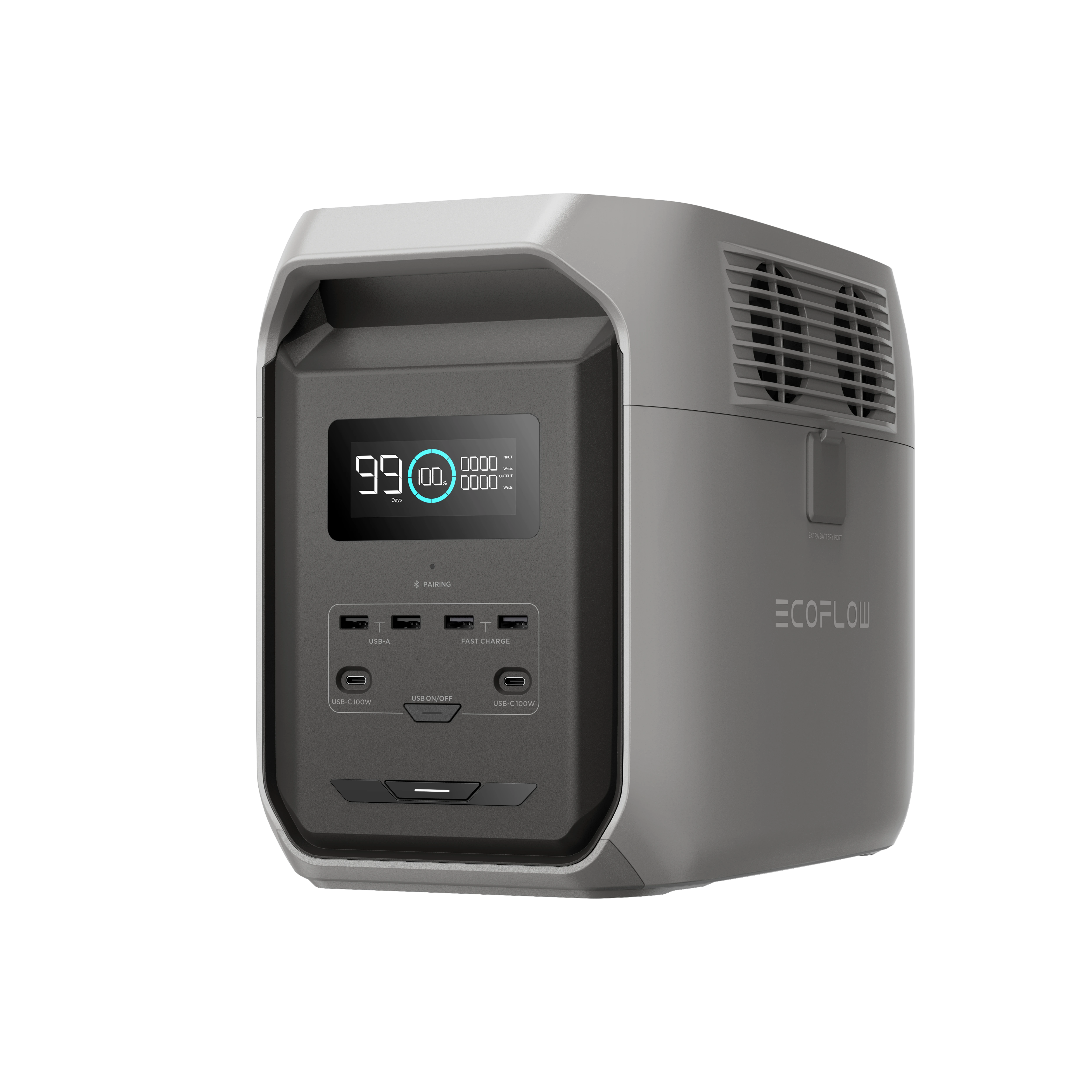 Schrägansicht Ecoflow Delta 3 1500 Produktbild