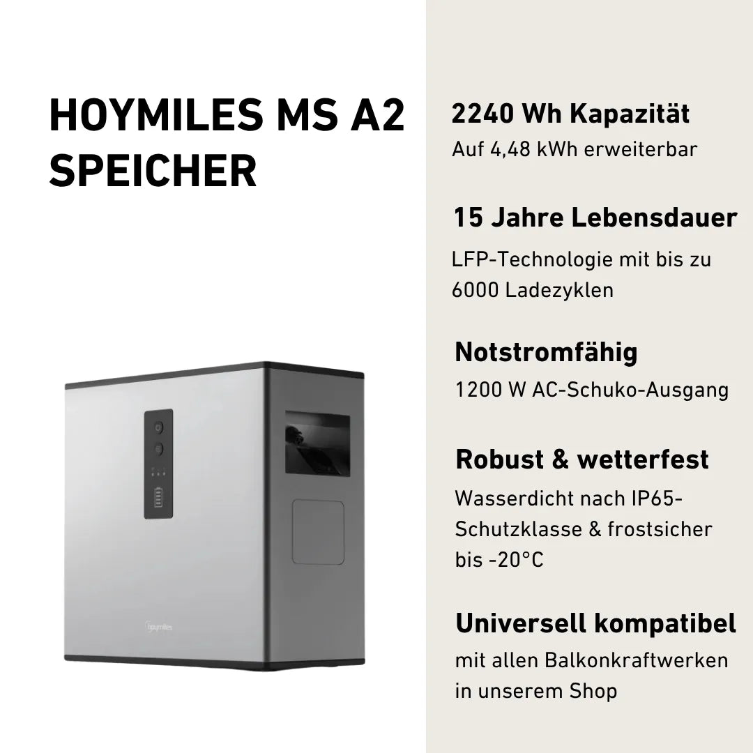 Produktbild Hoymiles MS A2 Stromspeicher mit Produktinfos