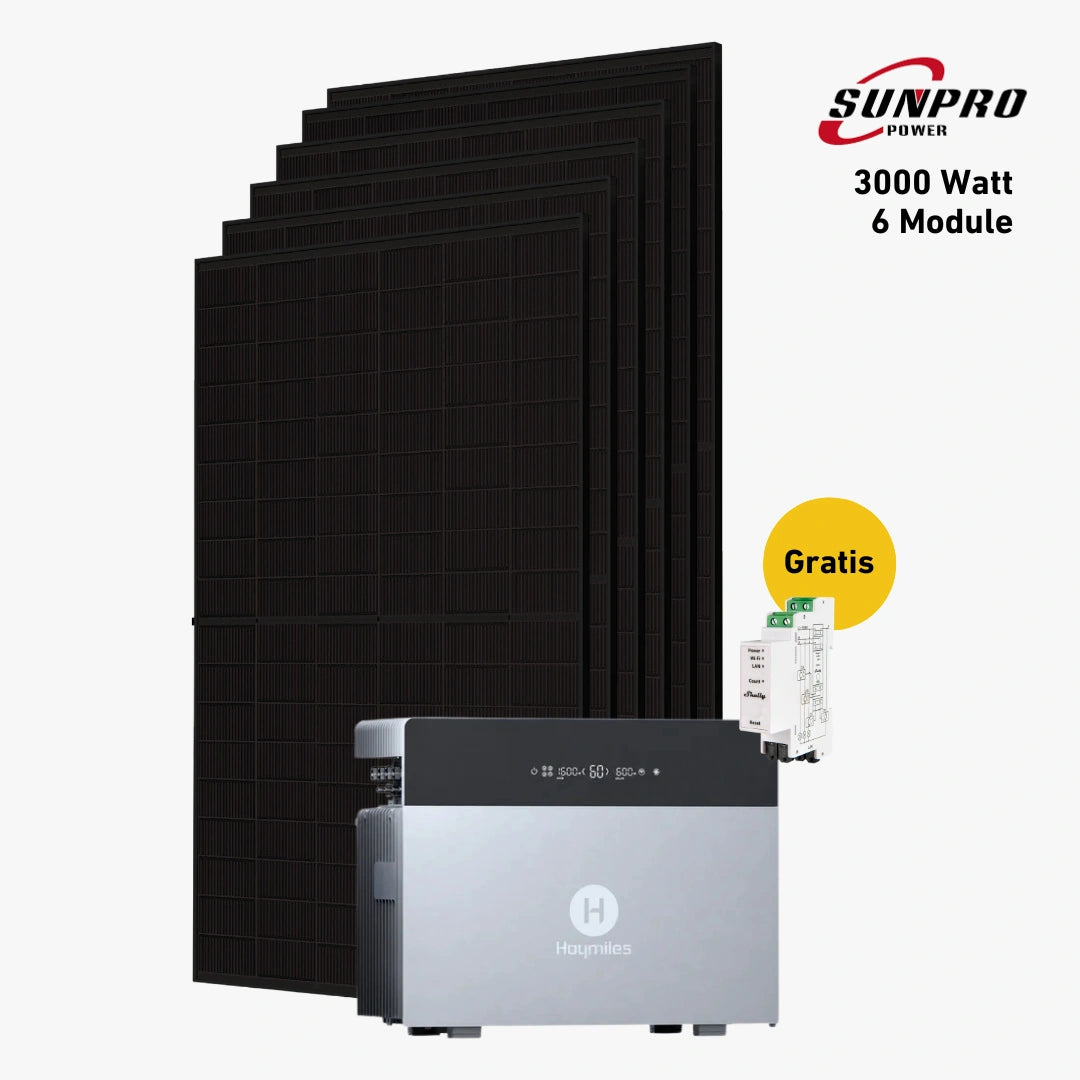 Max 3000 bifazial Pro (mit Hoymiles HiBattery 4020 X)