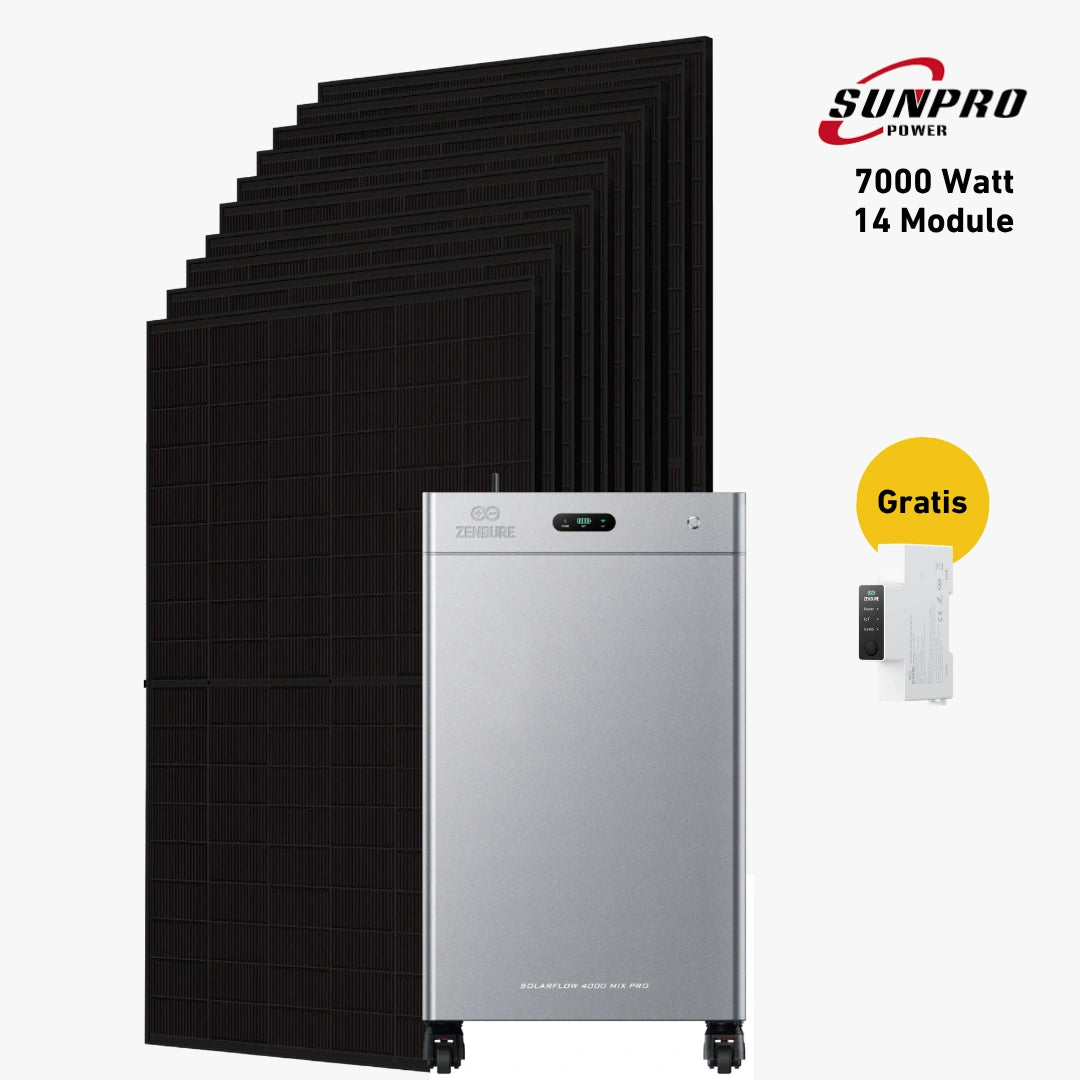 Max 7000 bifazial Pro (mit Zendure SolarFlow 4000 Mix Pro)