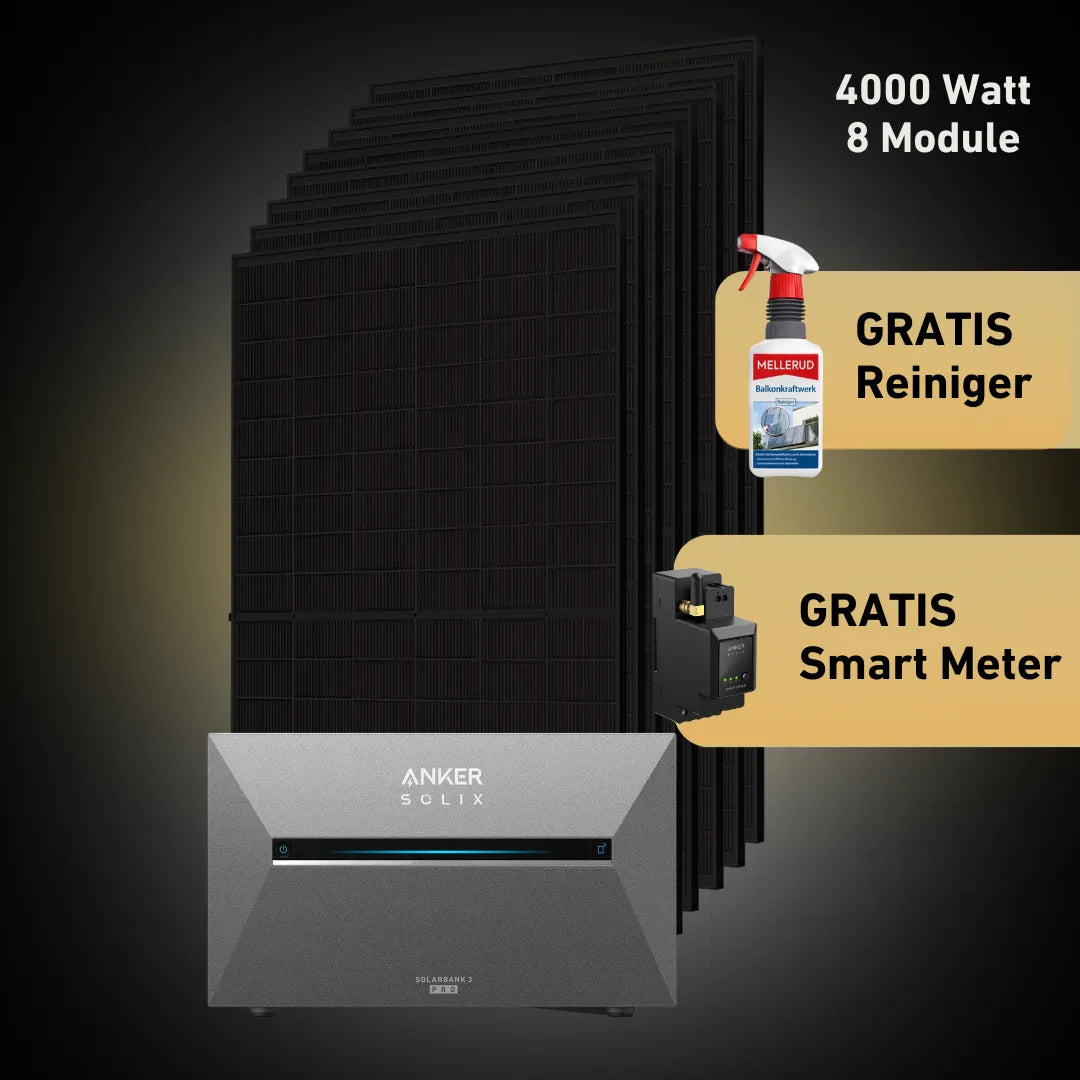 Max 4000 bifazial Pro (mit Anker SOLIX Solarbank 3 E2700 Pro)
