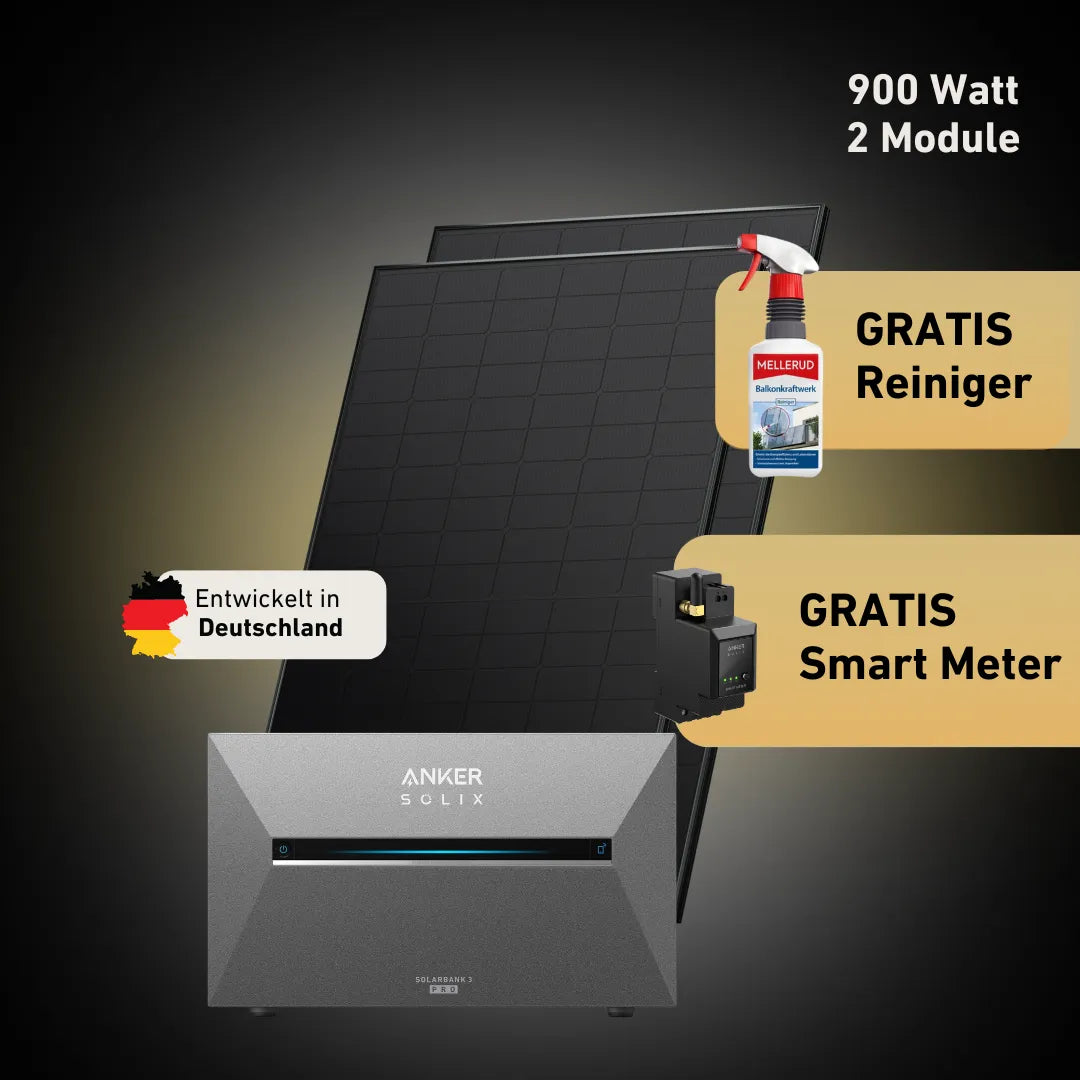 Premium 900 bifazial Pro (mit Anker SOLIX Solarbank 3 E2700 Pro)