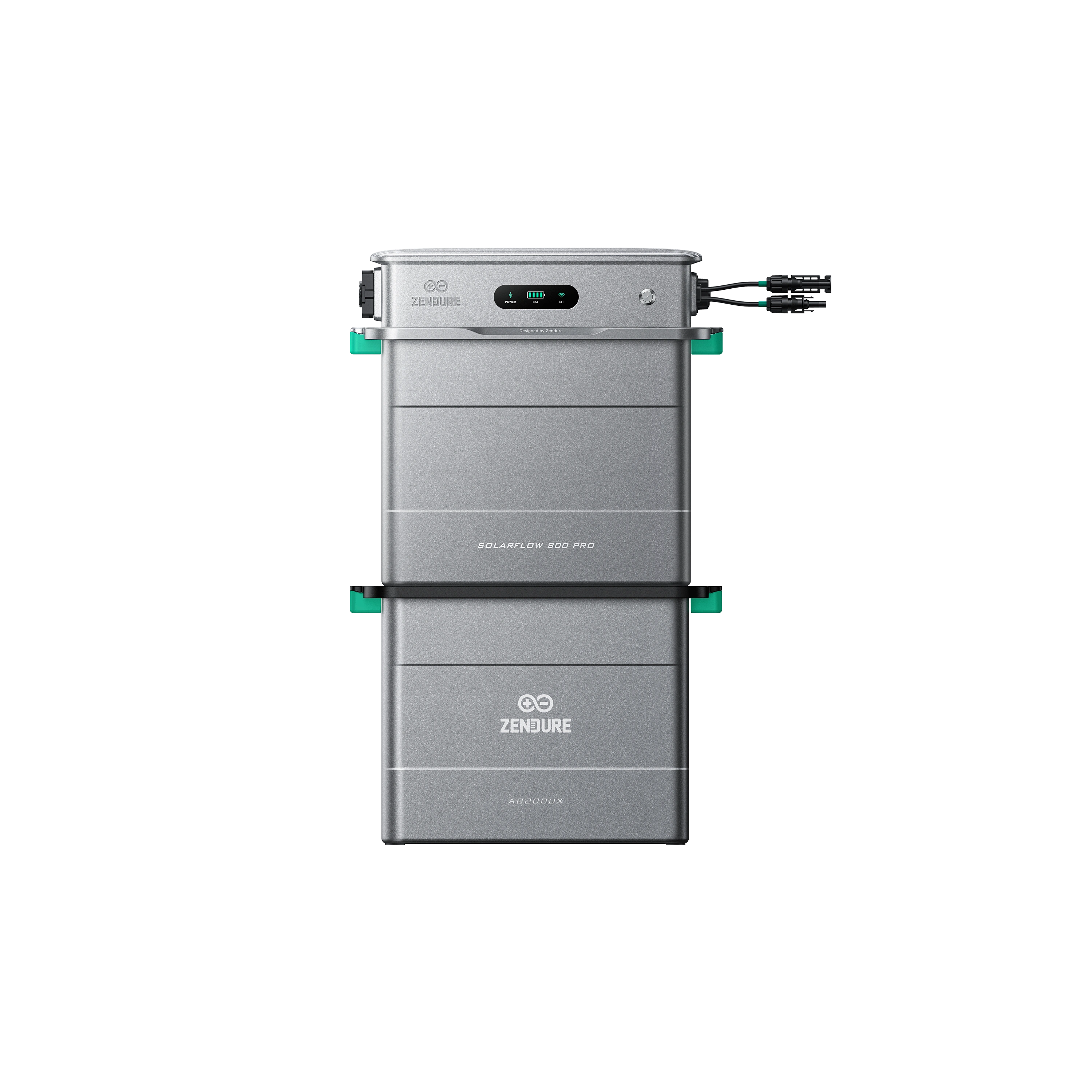 Produktbild Zendure Solarflow 800 pro mit einer AB2000X Zusatzbatterie