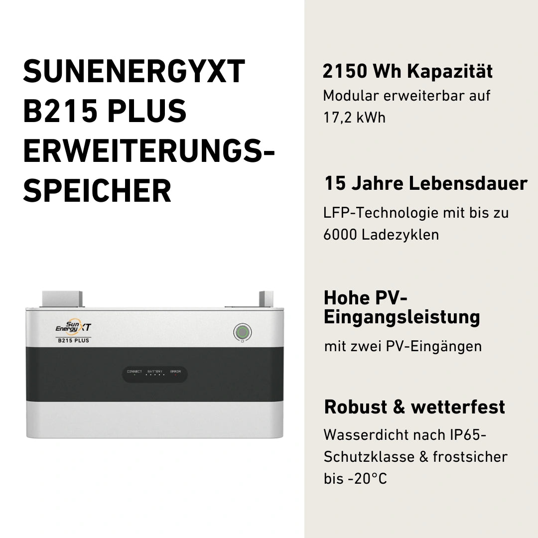 Produktbild SunEnergyXT B215 Zusatzbatterie mit Produktinfos