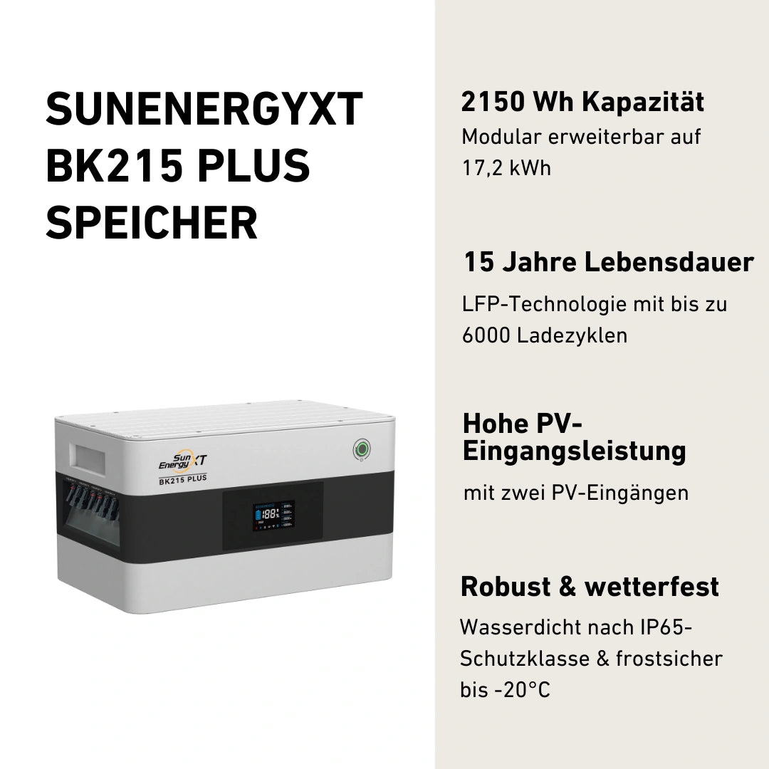 Produktbild SunEnergyXT BK215 Batterie mit Produktinfos