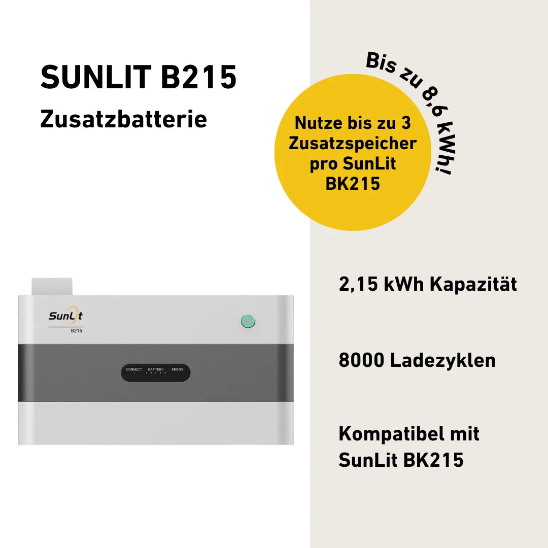 Produktbild Sunlit B215 Zusatzbatterie mit Produktinfos