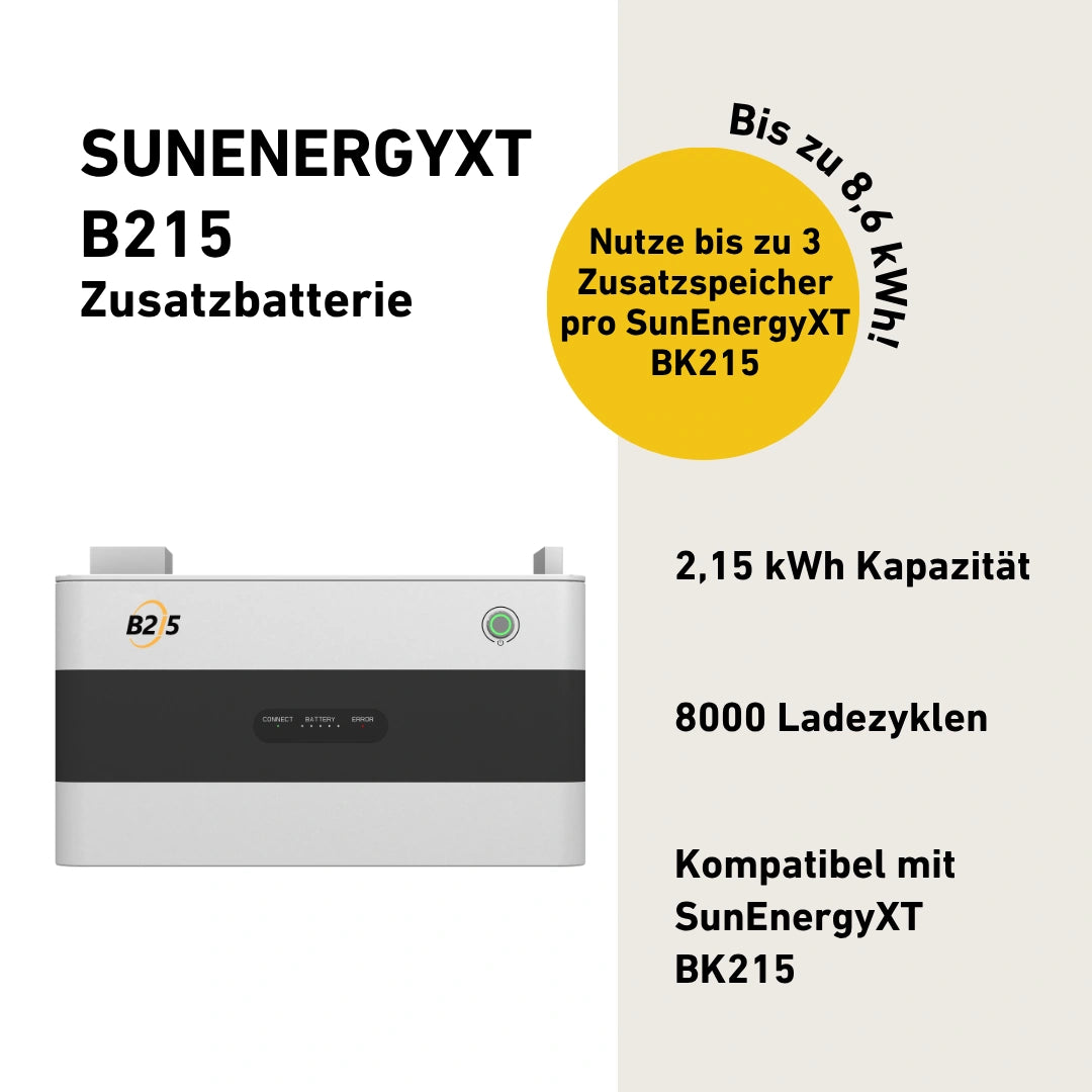 Produktbild SunEnergyXT B215 Zusatzbatterie mit Produktinfos