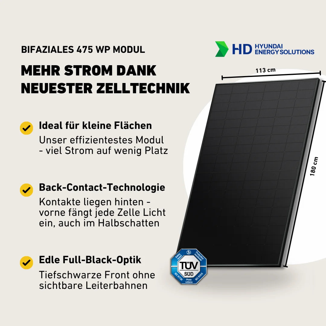 Bauer Solar 465 WP-Solarmodul mit Details zum Produkt