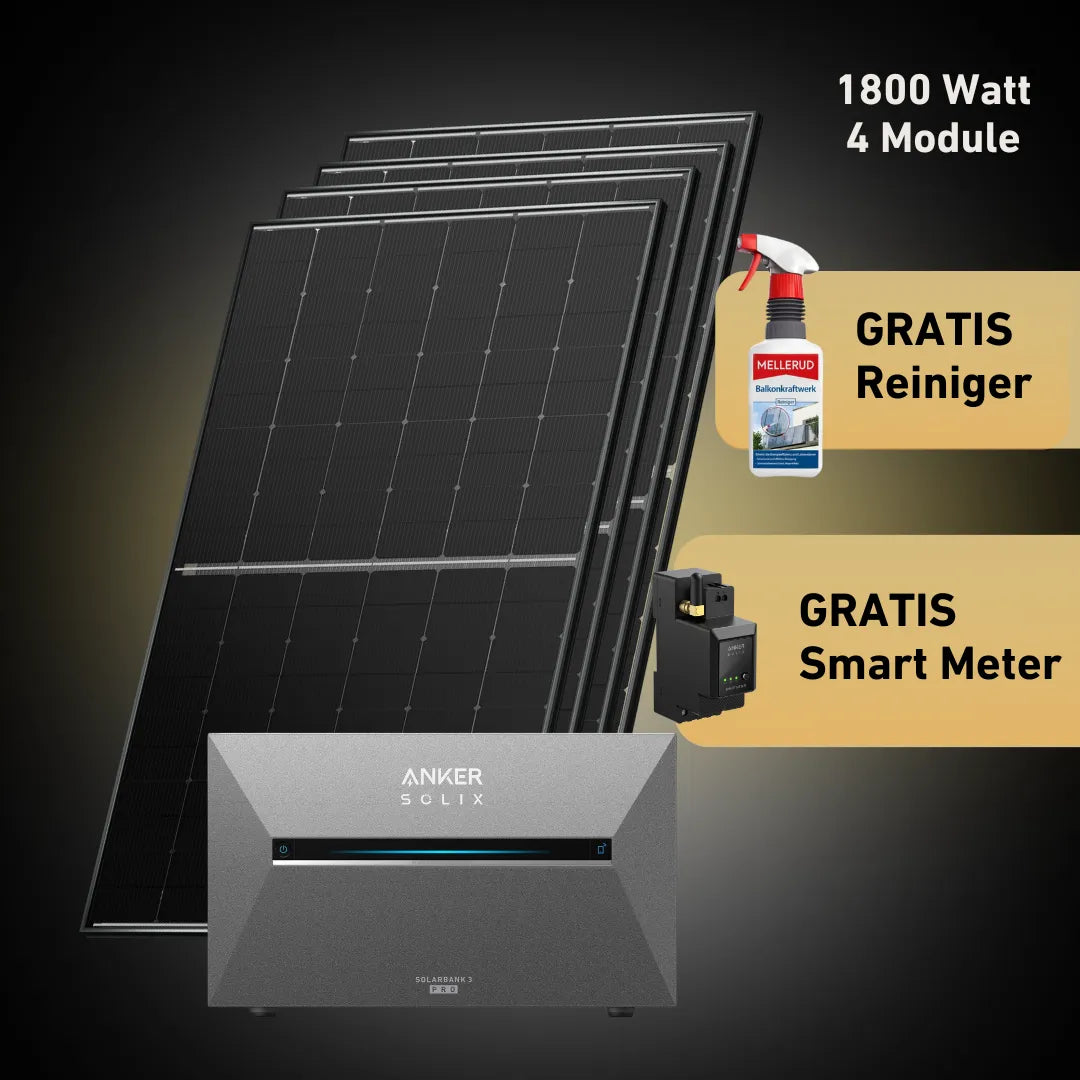 Basic 1800 bifazial Pro (mit Anker SOLIX Solarbank 3 E2700 Pro)