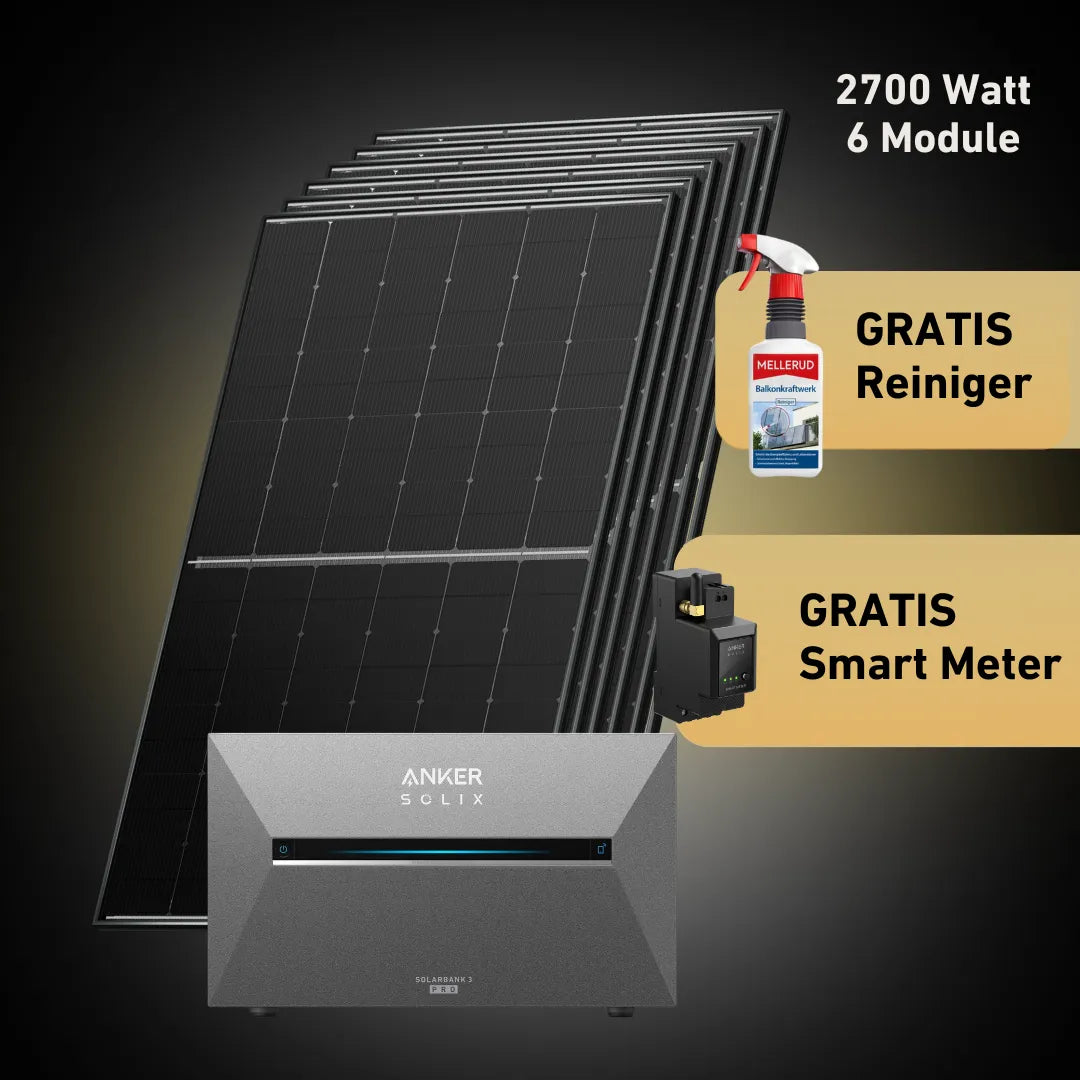Basic 2700 bifazial Pro (mit Anker SOLIX Solarbank 3 E2700 Pro)