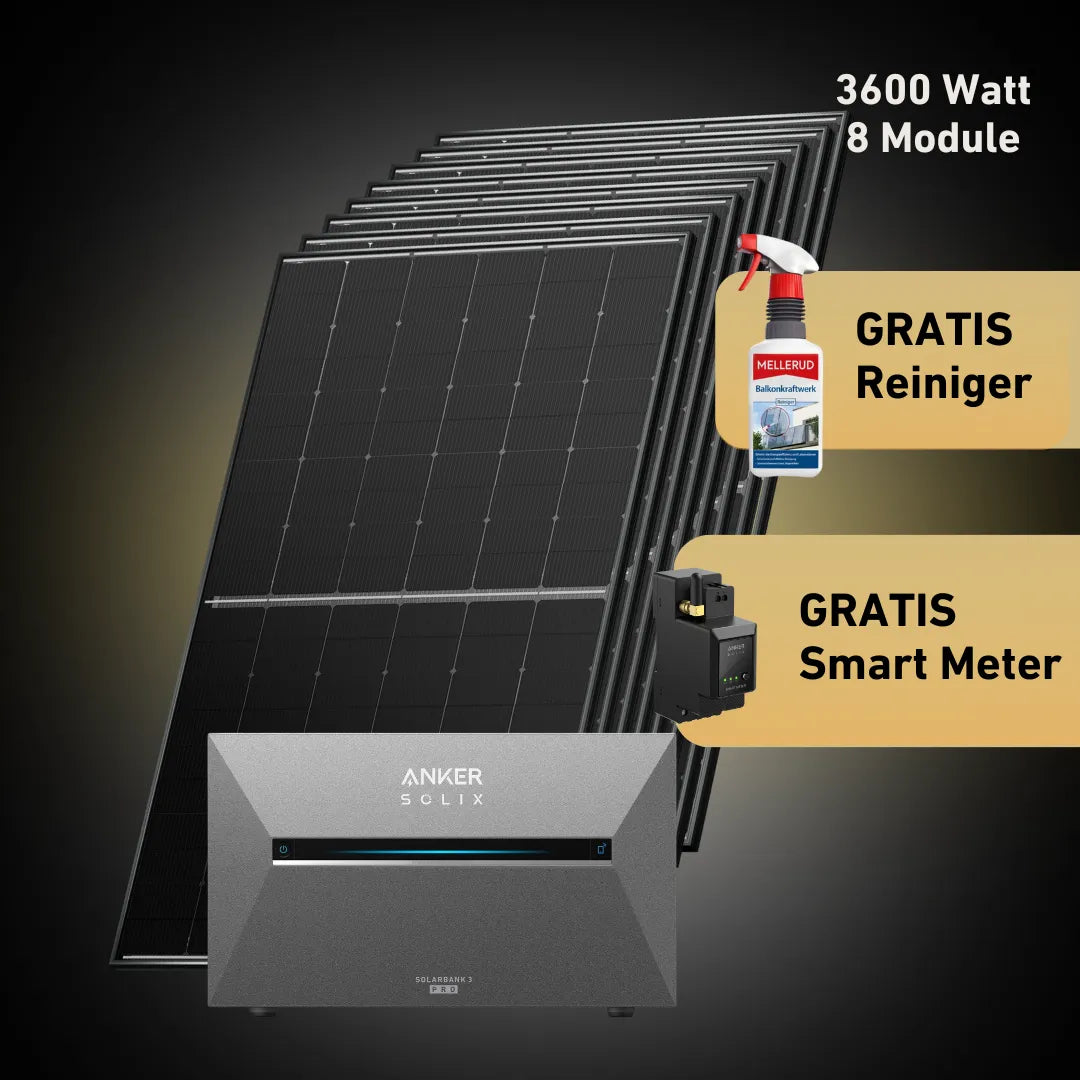 Basic 3600 bifazial Pro (mit Anker SOLIX Solarbank 3 E2700 Pro)