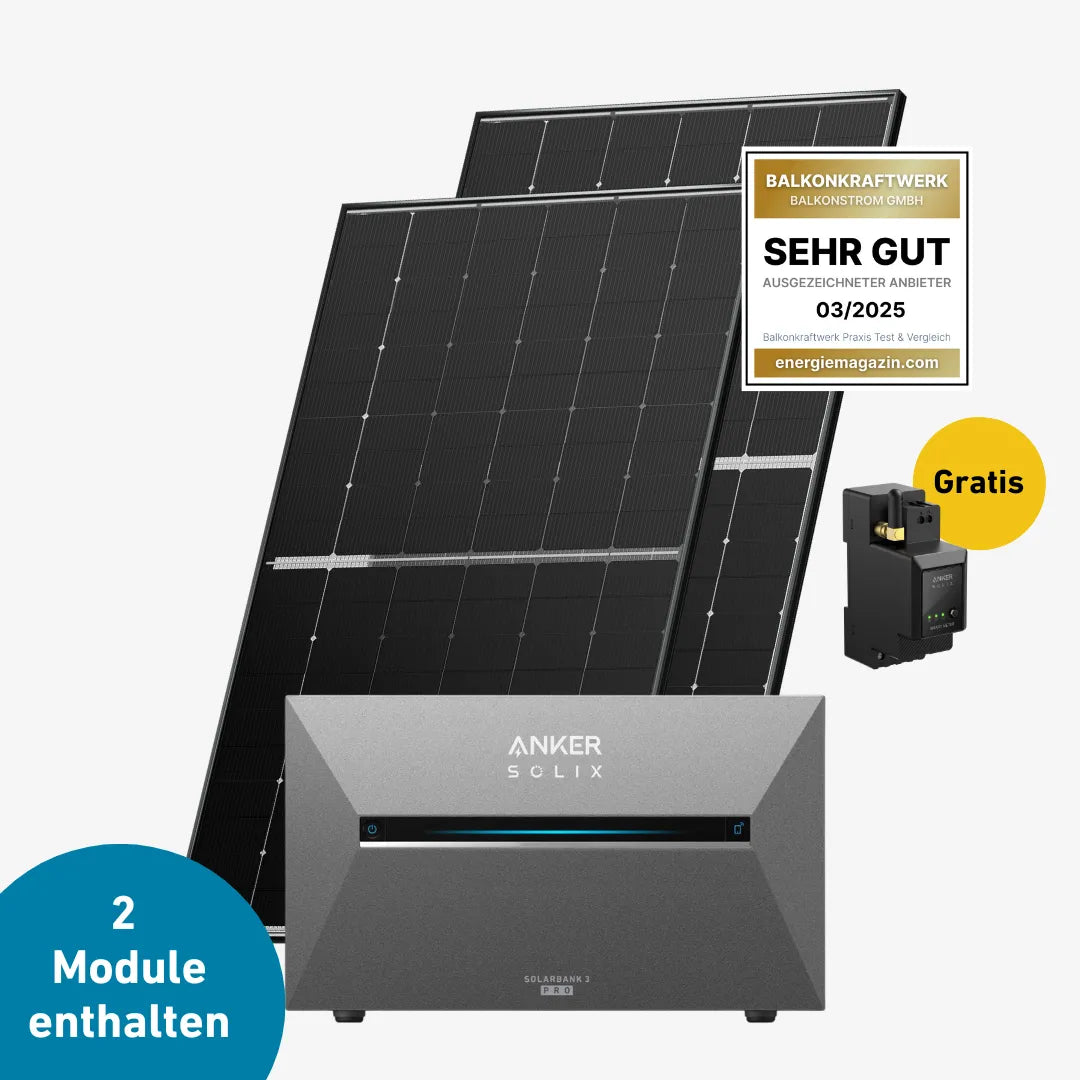 Basic 900 bifazial Pro (mit Anker SOLIX Solarbank 3 E2700 Pro)