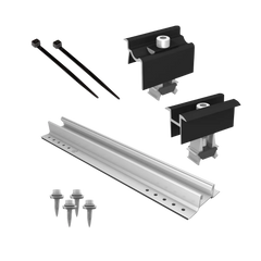 Halterung Blechdach vertikal (+80€) / Ohne Zusatzbatterie / Ohne Anschlusskabel