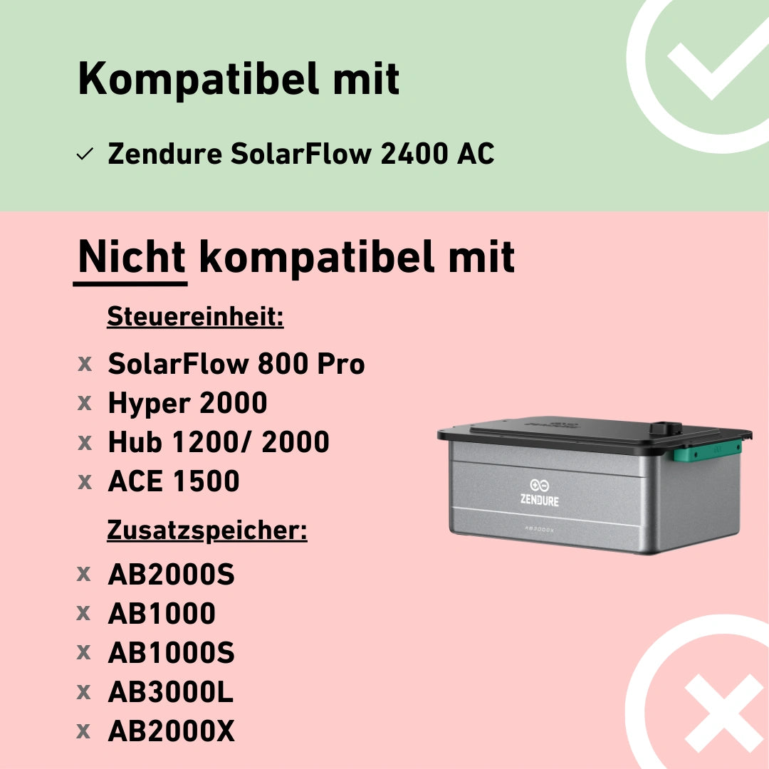 Zendure AB3000X Zusatzspeicher