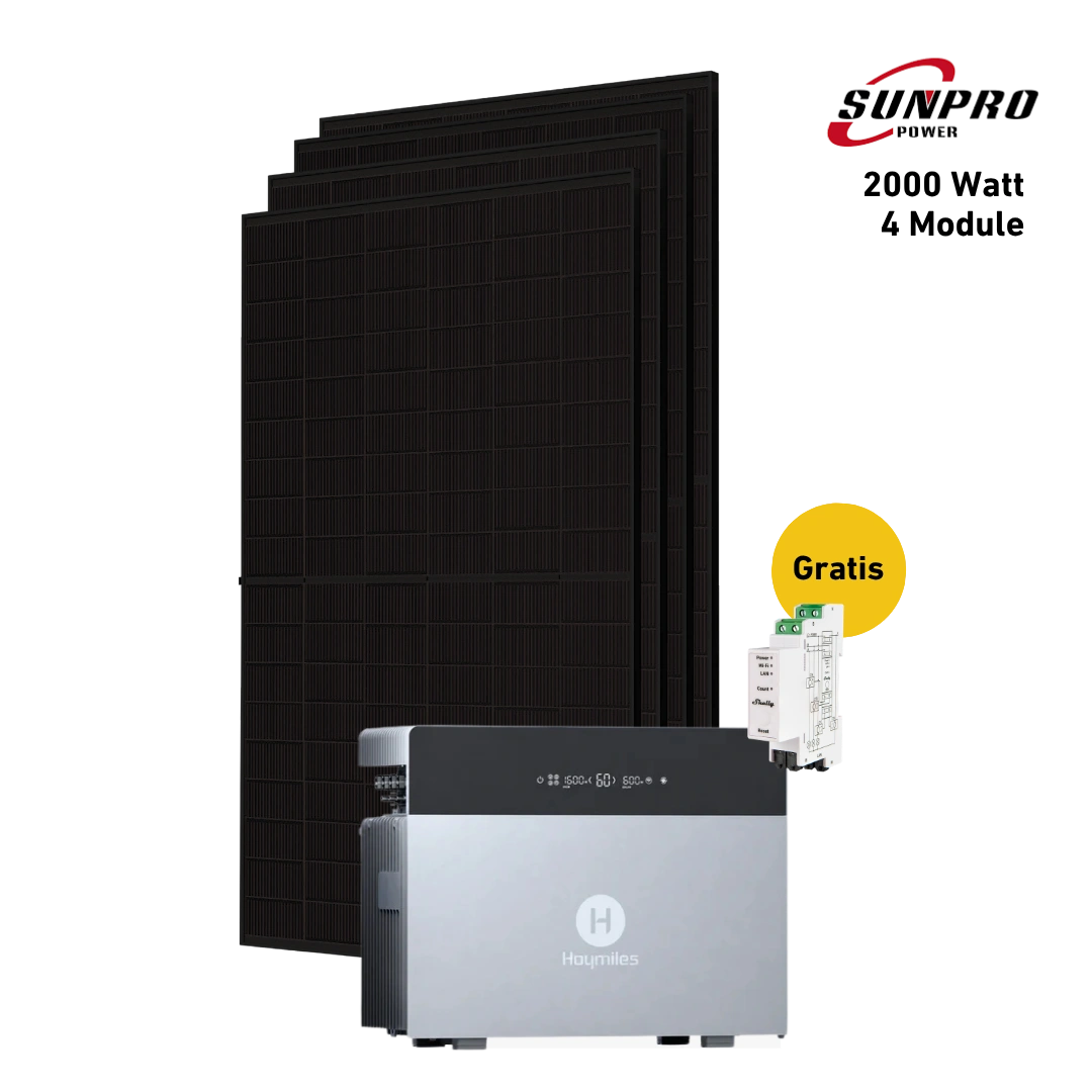 Max 2000 bifazial Pro (mit Hoymiles HiBattery 4020 X)