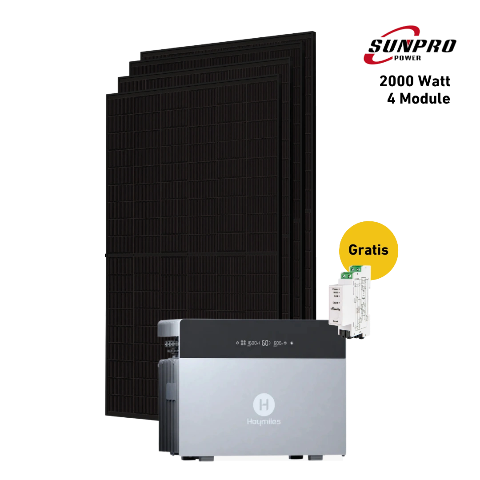 Max 2000 bifazial Pro (mit Hoymiles HiBattery 4020 X)
