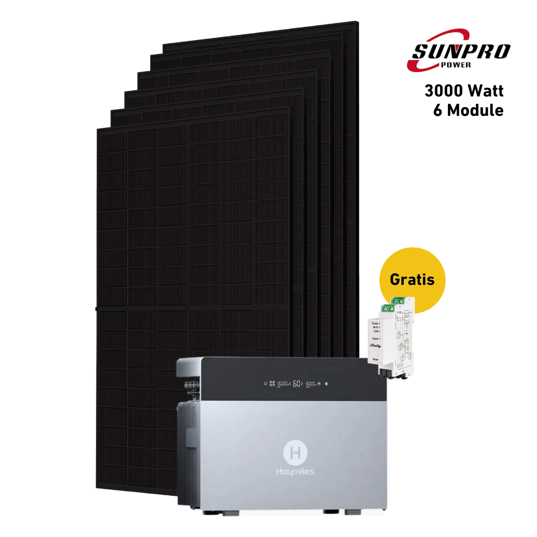 Max 3000 bifazial Pro (mit Hoymiles HiBattery 4020 X)