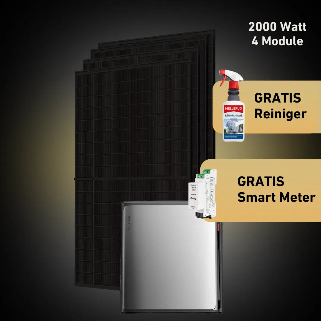 Max 2000 bifazial Pro (mit EcoFlow STREAM Ultra X)