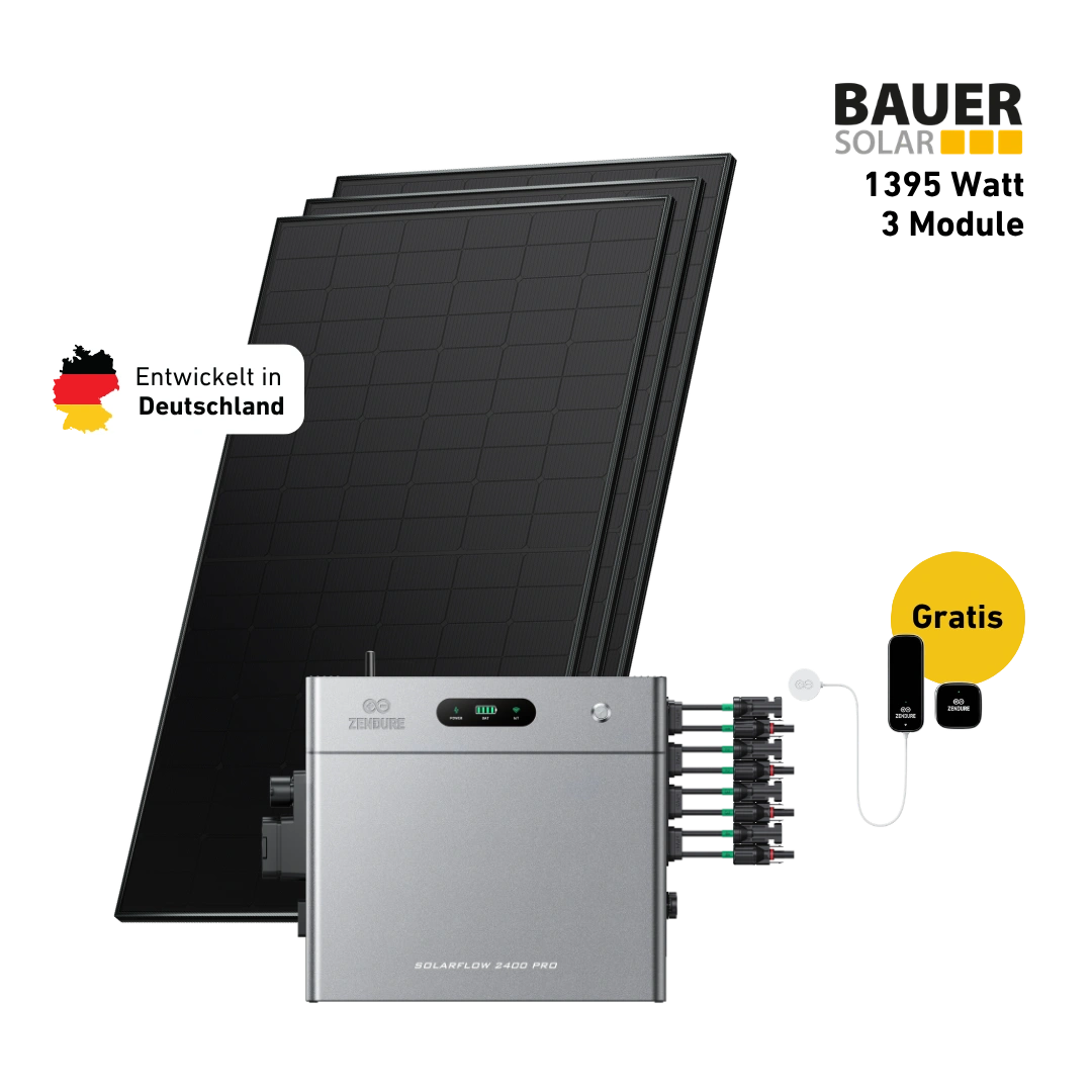 Premium 1350 bifazial Pro (mit Zendure SolarFlow 2400 Pro)