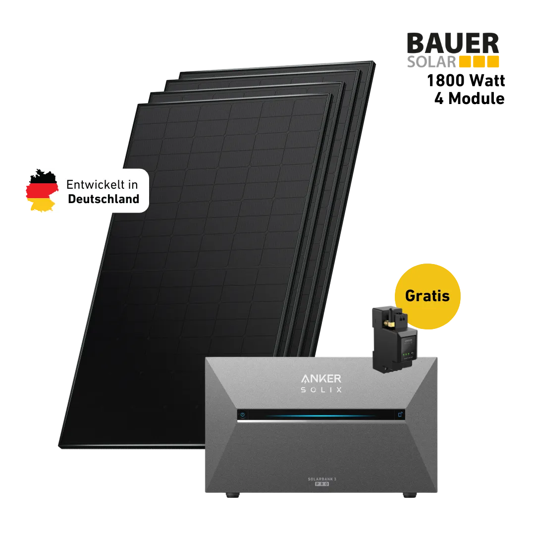 Premium 1800 bifazial Pro (mit Anker SOLIX Solarbank 3 E2700 Pro)