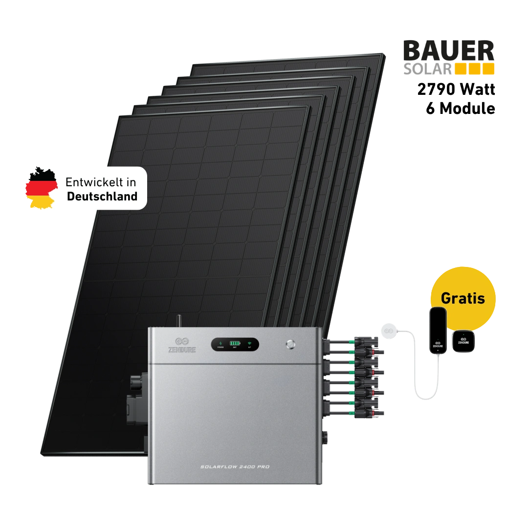 Zendure SF800 Pro 2 Balkonkraftwerk mit Speicher, 800W AC-Leistung, 1000W Off-Grid-Backup, 2640W MPPT, Erweiterbar auf 11,52kWh (bis zu 5 AB2000L Akkus), Plug & Play, IP65, mit 2 515W Solarpanels Zendure SF800 Pro 2 Balkonkraftwerk mit Speicher, 800W AC-Leistung, 1000W Off-Grid-Backup, 2640W MPPT, Erweiterbar auf 11,52kWh (bis zu 5 AB2000L Akkus), Plug & Play, IP65, mit 2 515W Solarpanels
