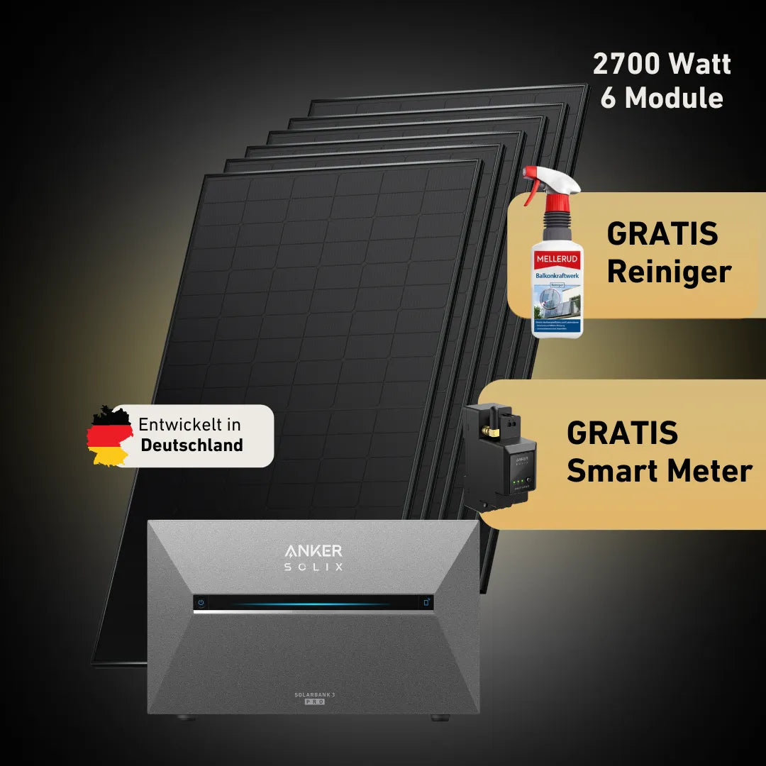 Premium 2700 bifazial Pro (mit Anker SOLIX Solarbank 3 E2700 Pro)