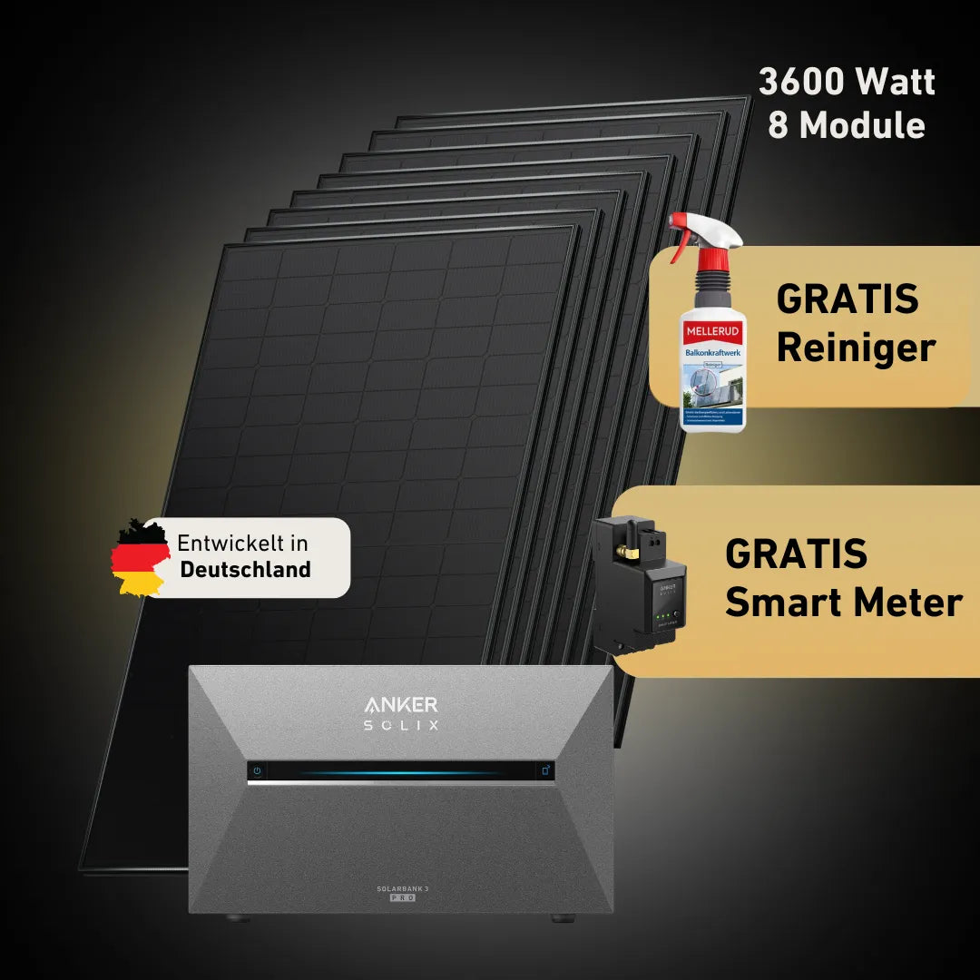 Premium 3600 bifazial Pro (mit Anker SOLIX Solarbank 3 E2700 Pro)