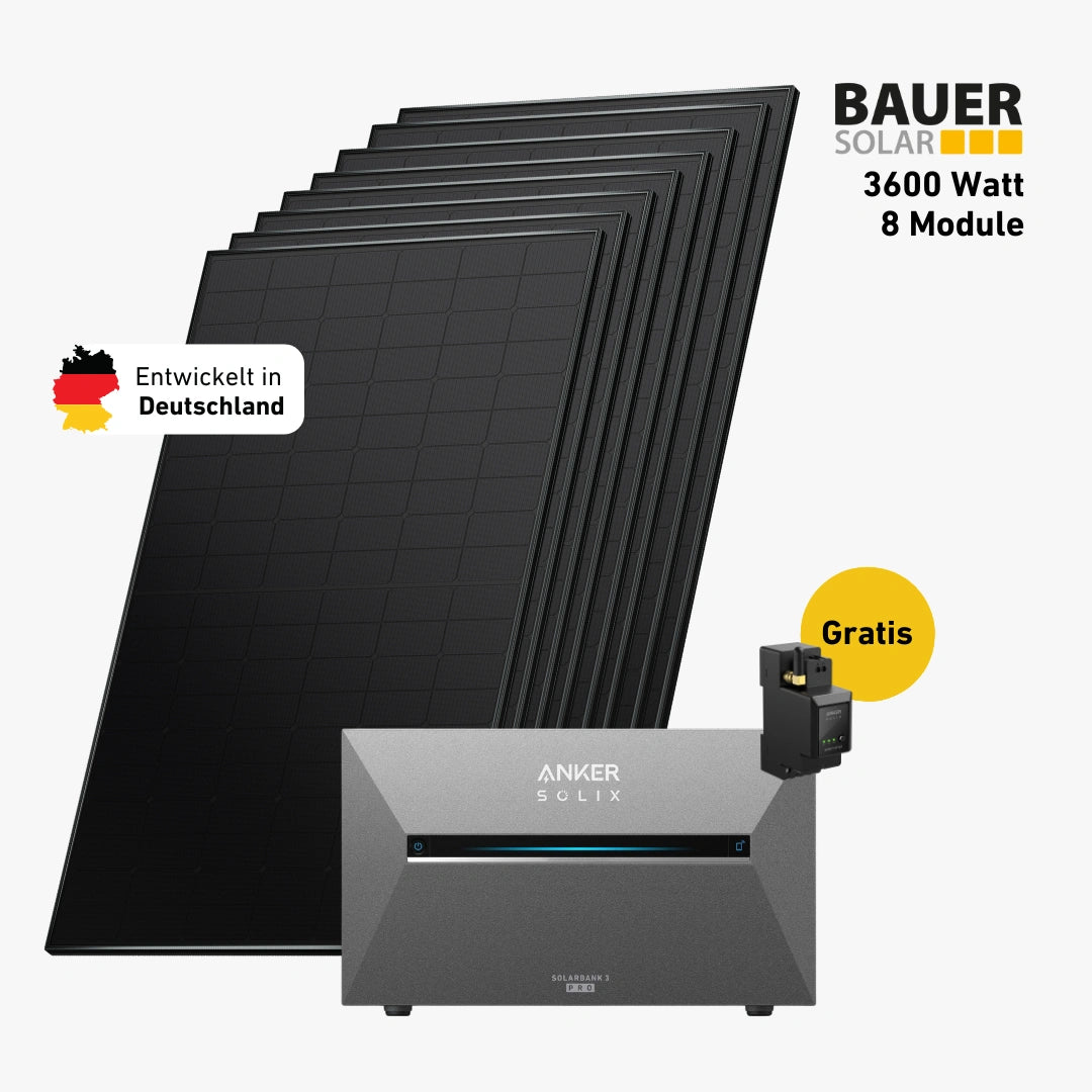 Premium 3600 bifazial Pro (mit Anker SOLIX Solarbank 3 E2700 Pro)