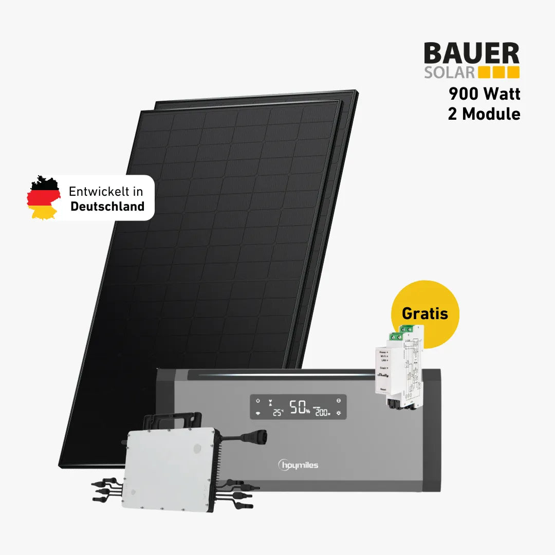 Premium 900 bifazial Pro (mit Hoymiles HiBattery 1920 AC)