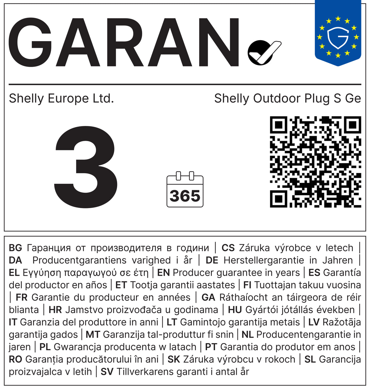 Shelly Outdoor Plug S Gen3