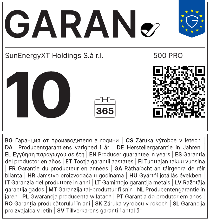 SunEnergyXT 500 Pro