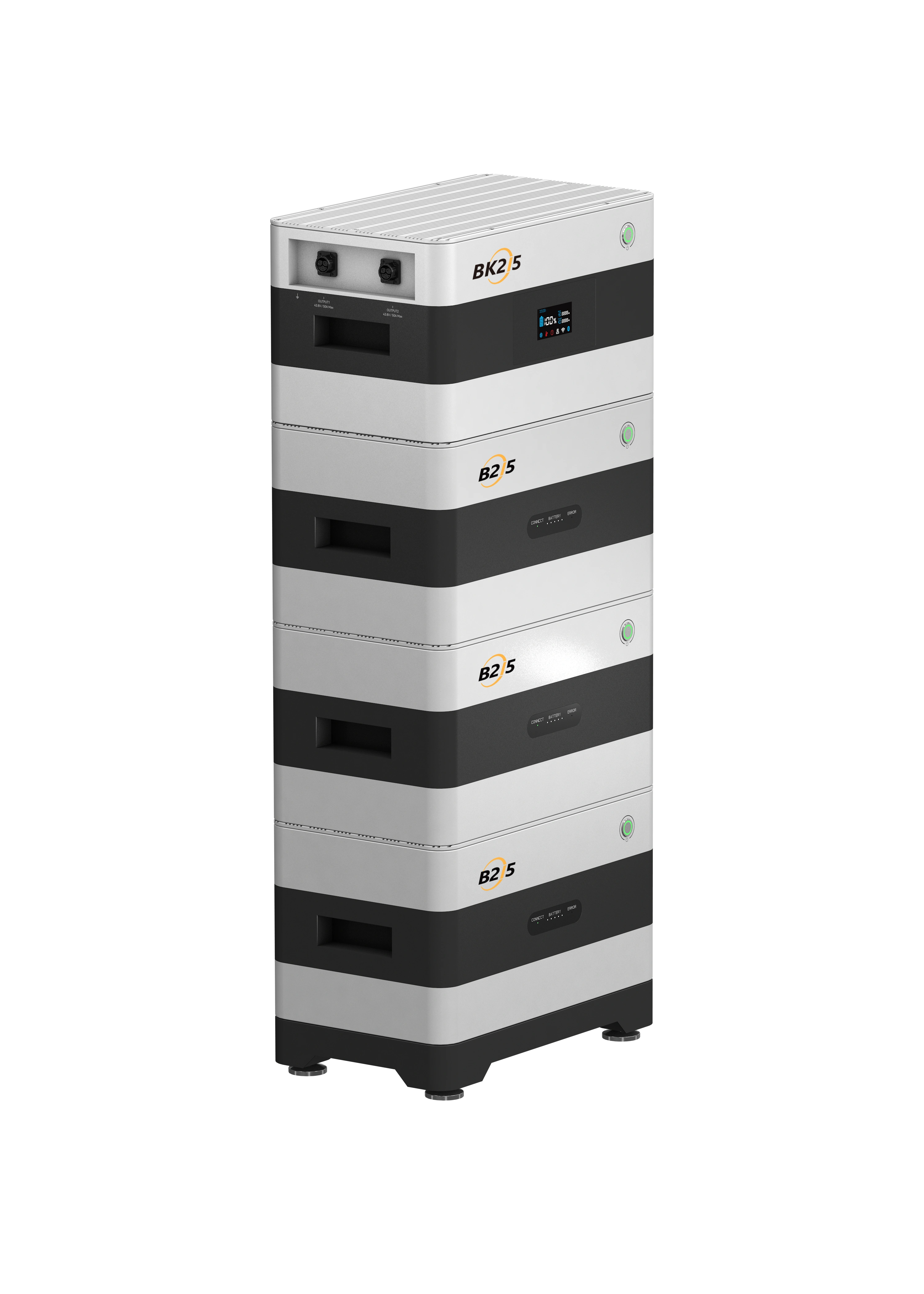 Produktbild SunEnergyXT BK215 Stromspeicher mit drei B215 Zusatzbatterien, gestapelt