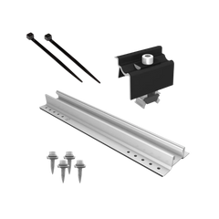 Halterung für 1 Solarmodul / Vertikal Einzelmontage