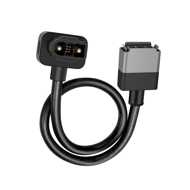 Das 40 cm lange XT150-Ladekabel für die Verbindung eines EcoFlow PowerStream Microinverters mit einer EcoFlow Powerstation.







