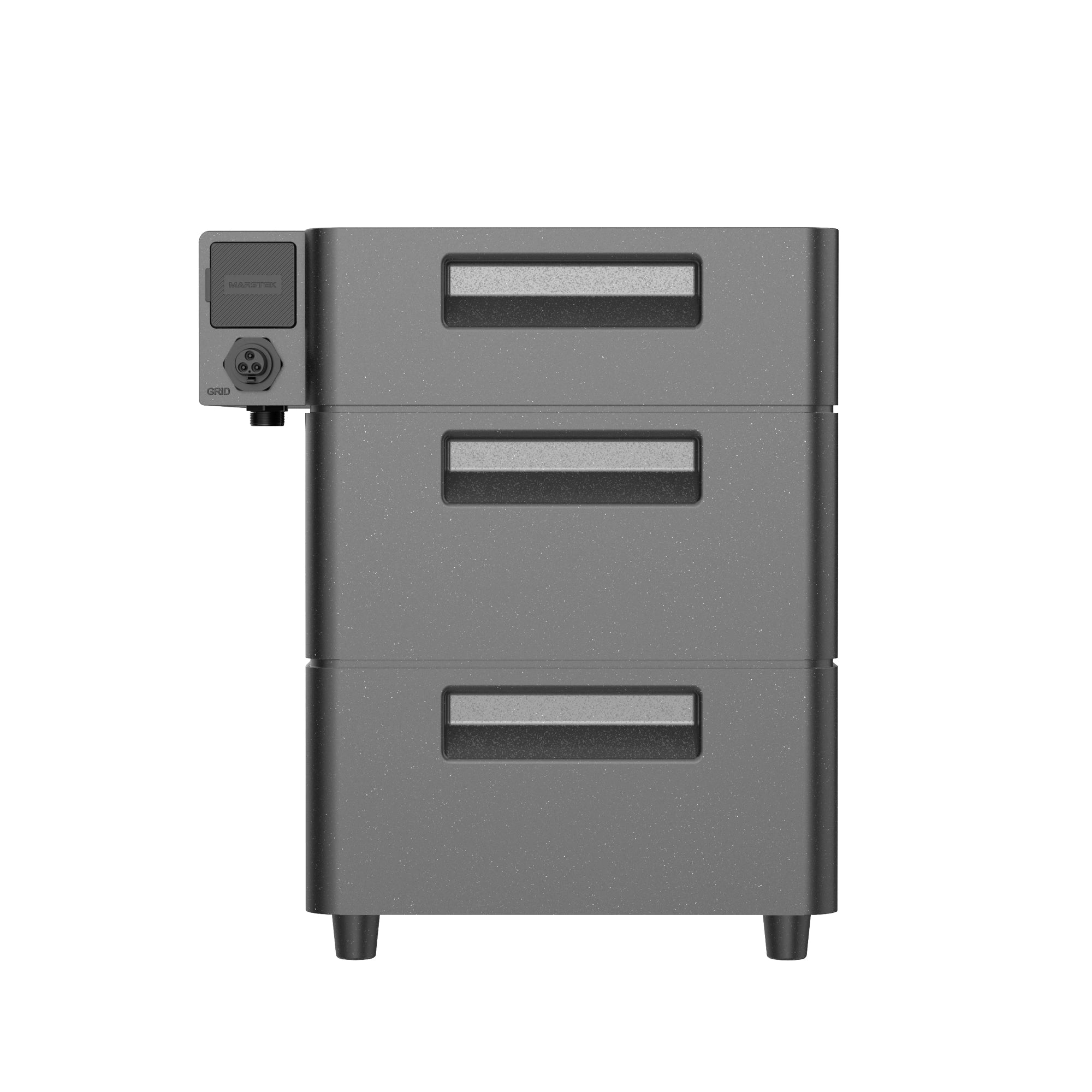 Marstek Venus D mit Erweiterungsbatterie Produktbild Seitenansicht