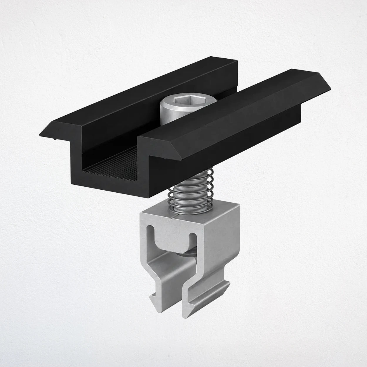 Mittelklemme schwarz eloxiert 30mm